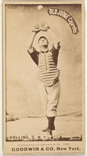 Bill Collins, Catcher, New York, from the Old Judge series (N172) for Old Judge Cigarettes by Goodwin & Company, photograph, 1887