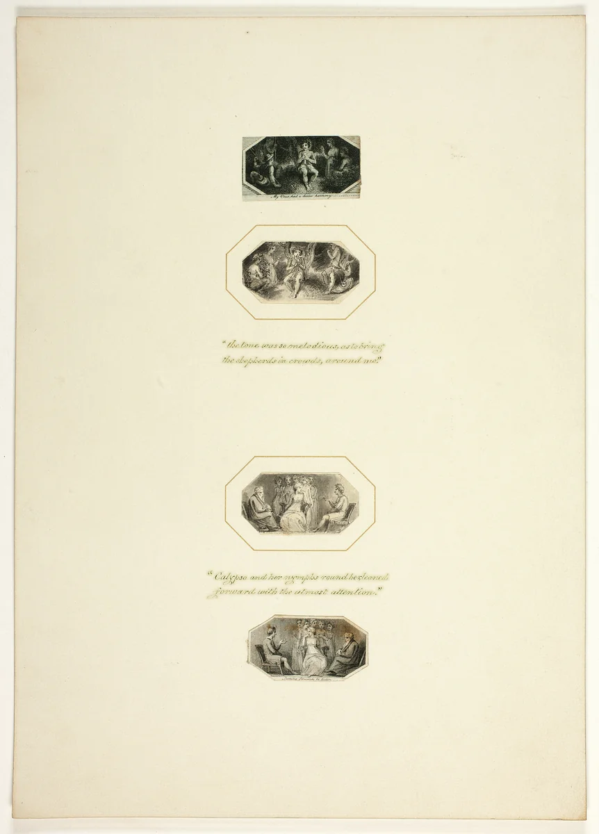 Study for a plate from Telemachus by Thomas Stothard, drawing, 1793-1803