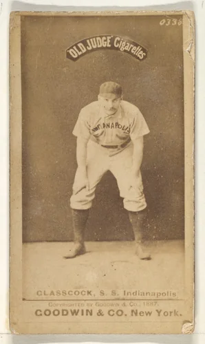 Glasscock, Shortstop, Indianapolis, from the Old Judge series (N172) for Old Judge Cigarettes by Goodwin & Company, photograph, 1887