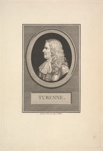 Portrait of Henry de la Tour, Vicomte de Turenne by Augustin de Saint-Aubin, print, 1800