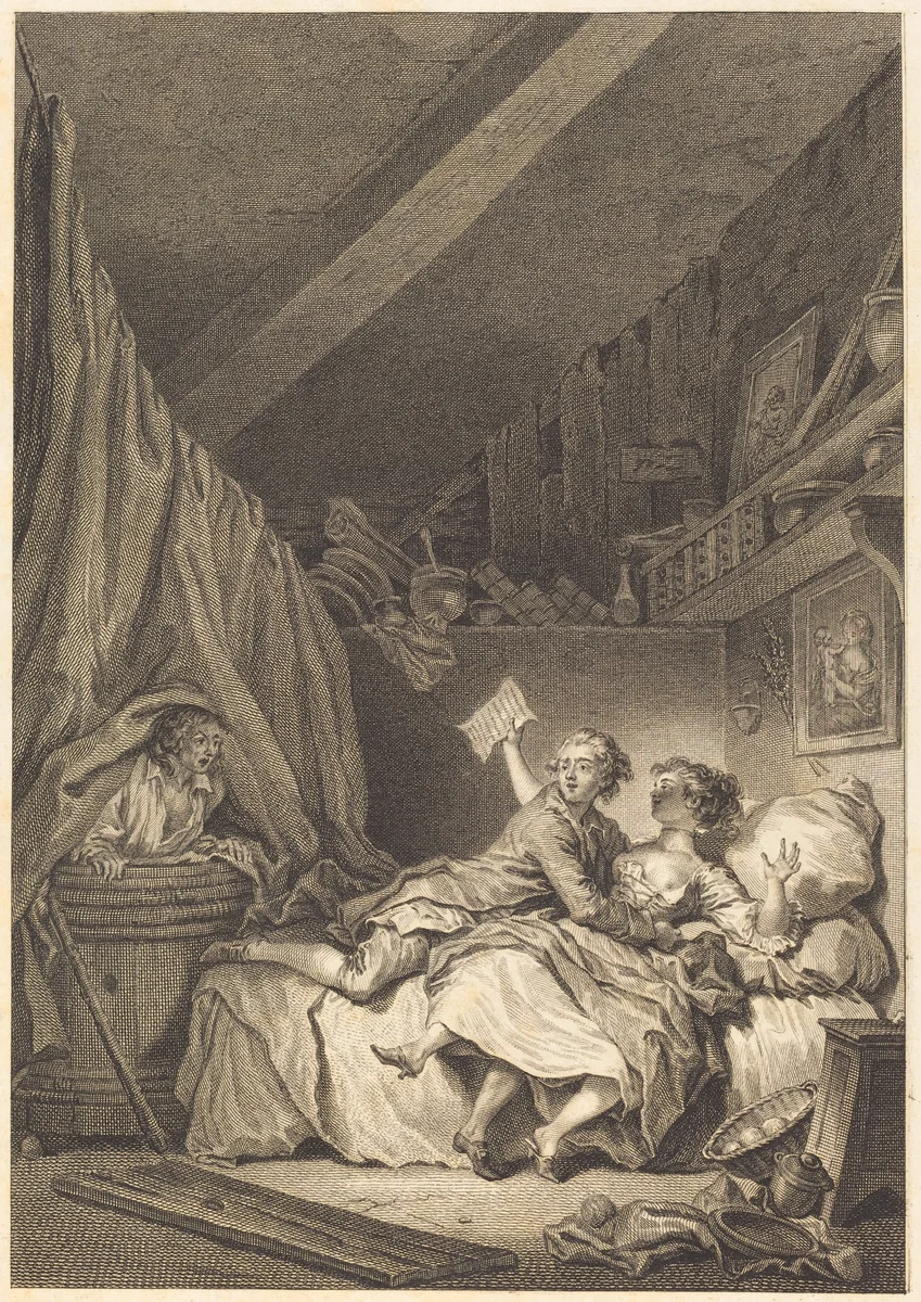 Le savetier by Jean Honoré Fragonard, print, 1741-1808