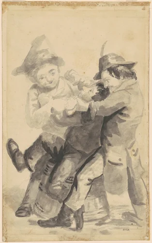 Tooth Extraction by William Tylee Ranney, drawing, 1840-1859