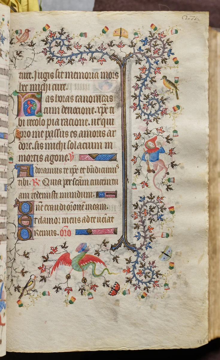 Hours of Charles the Noble, King of Navarre (1361-1425): fol. 136r, Text by Master of the Brussels Initials and Associates, book, 1400-1410