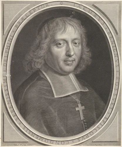 Jacques-Bénigne Bossuet by Robert Nanteuil, print, 1674