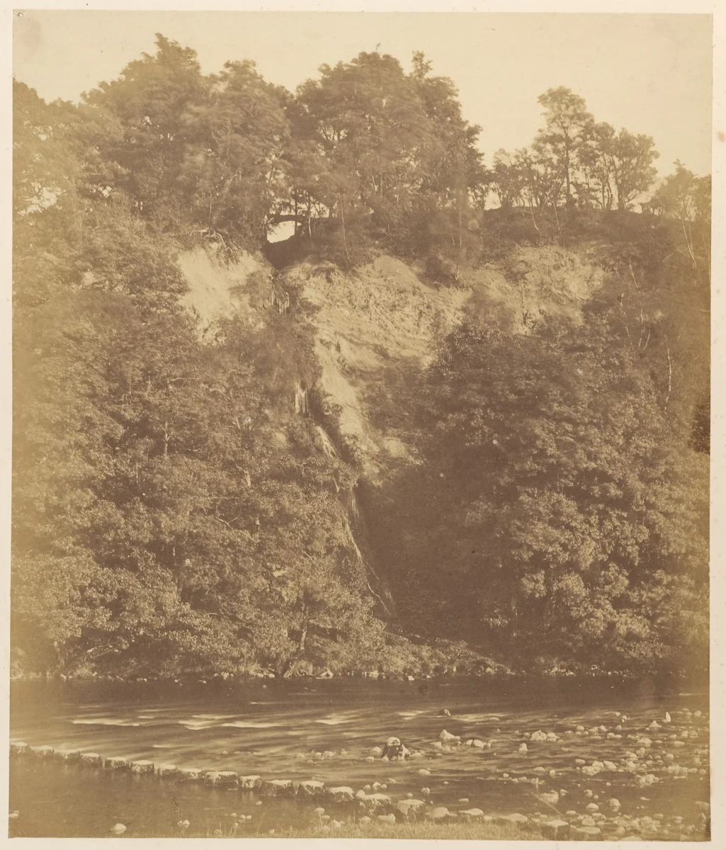 Bolton Priory. The Stepping Stones by Joseph Cundall, photograph, 1850-1859