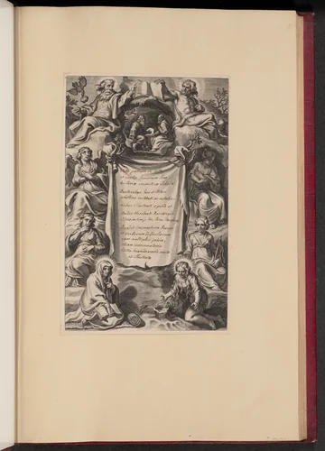 Title Page for Heribert Rosweyde's "Vitae Patrum" by Cornelis Galle
Peter Paul Rubens, print, 1628