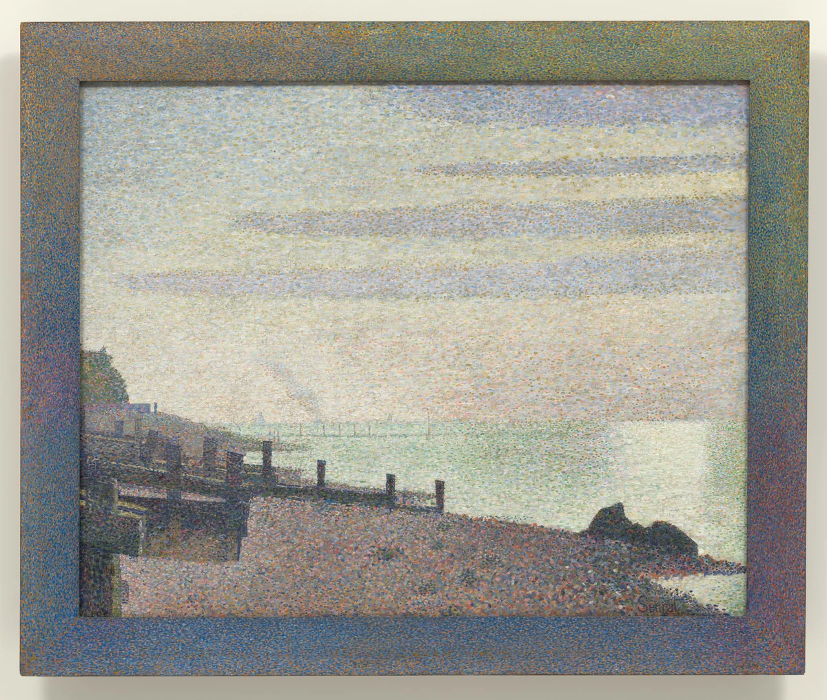 Evening, Honfleur by Georges-Pierre Seurat, painting, 1886