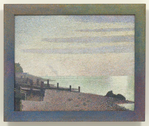 Evening, Honfleur by Georges-Pierre Seurat, painting, 1886