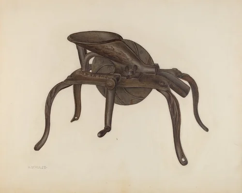 Cherry Pitter by Herman Schulze, index of american design, 1941