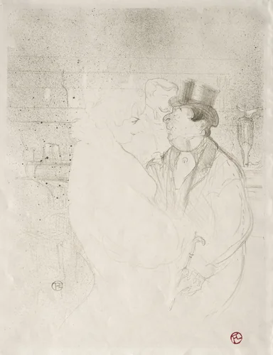 Ida Heath at the Bar by Henri de Toulouse-Lautrec, print, 1894