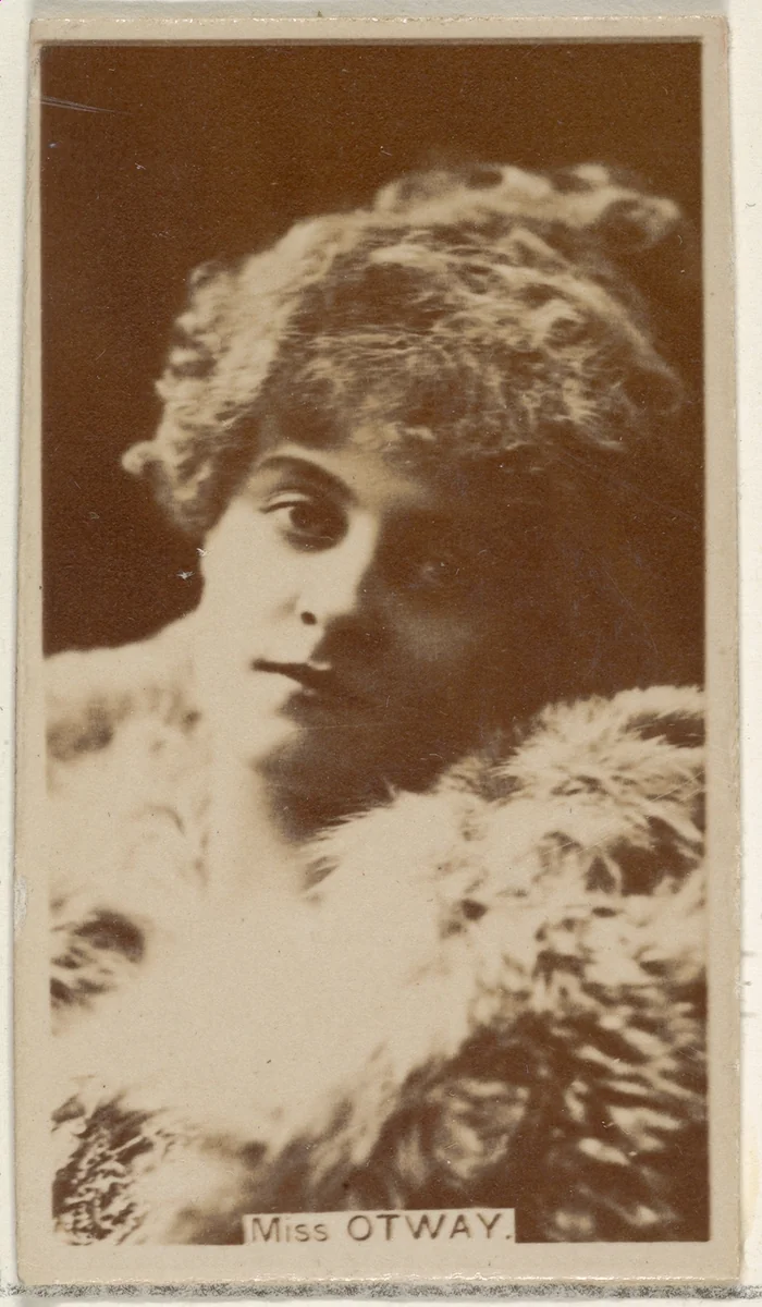 Miss Otway, from the Actors and Actresses series (N45, Type 8) for Virginia Brights Cigarettes by Allen & Ginter, photograph, 1885-1891