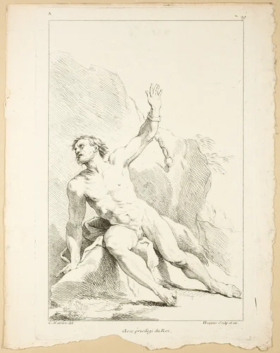 Page 29, from Premier Livre de Figures d’Academies Gravées en Partie par les Professeurs de l’Académie Royale by Gabriel Huquier, print, 1737