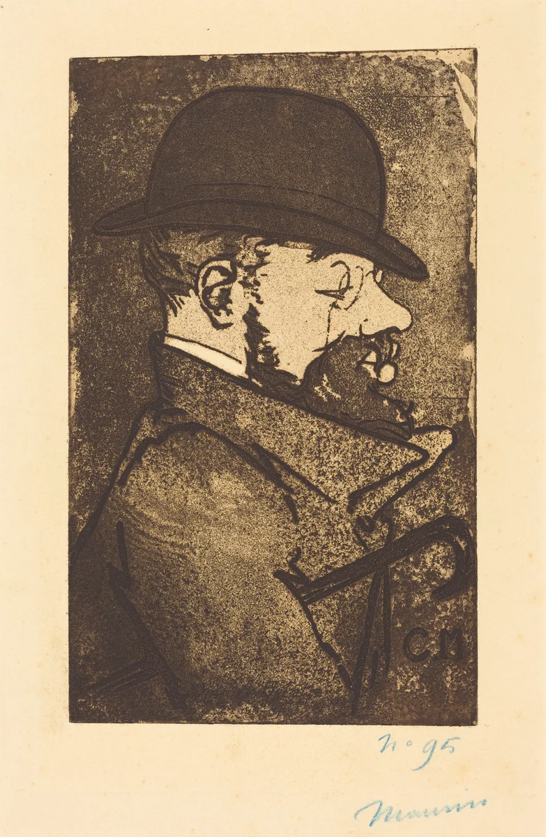 Henri de Toulouse-Lautrec by Charles Maurin, print, 1890