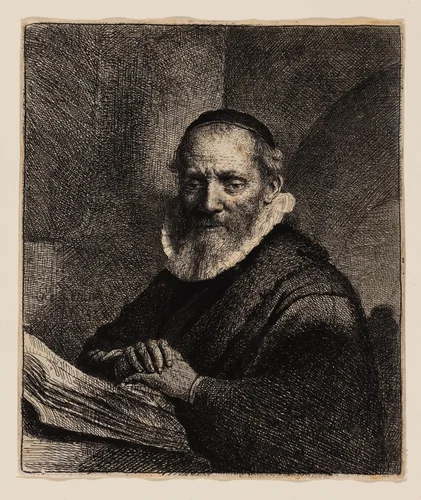 Jan Cornelius Sylvius by Rembrandt van Rijn, print, 1633