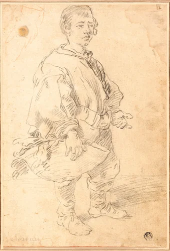 Portrait of a Boy by Diego Velázquez, drawing, 1619-1700