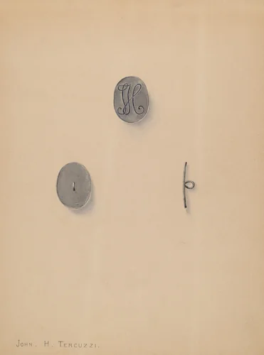 Button by John H. Tercuzzi, index of american design, 1935-1942