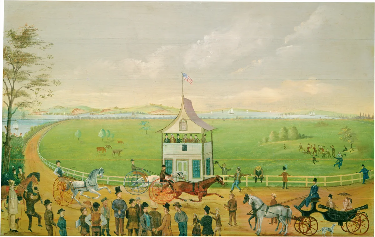 The Finish by American 19th Century, painting, 1860