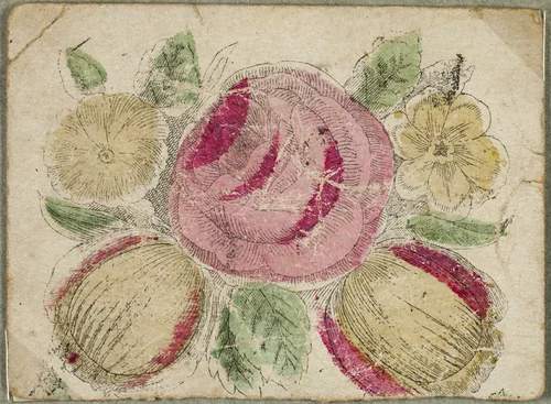 Untitled Valentine (Pink and Yellow Flowers) by Unknown Artist, other, 1825-1835