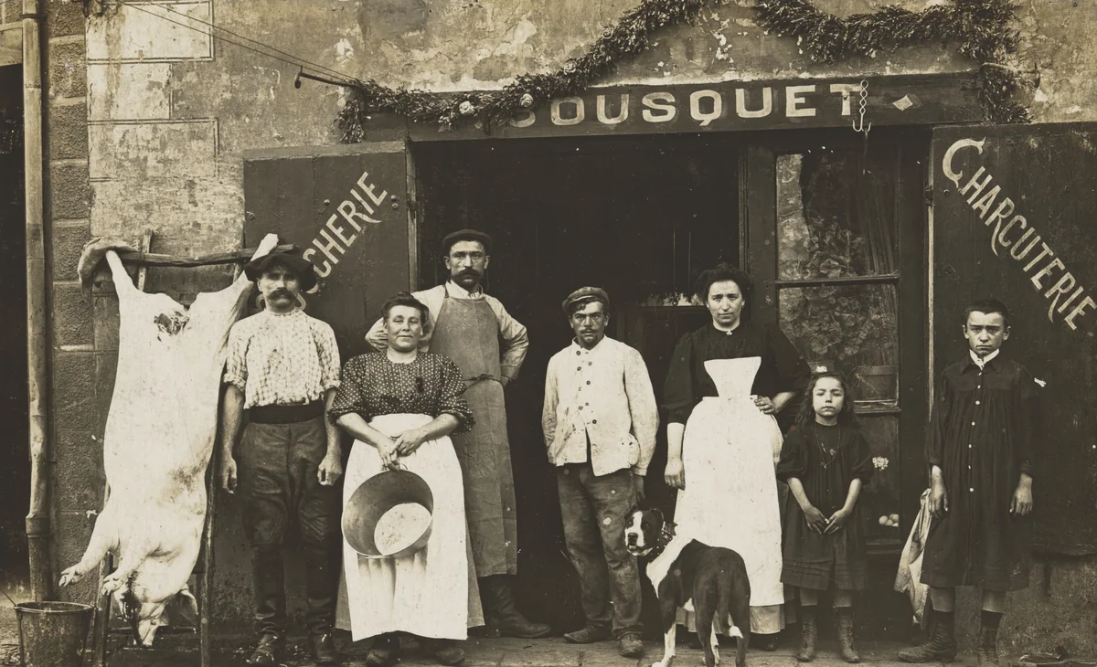 Charcuterie Bousquet, Raissac-d'Aude by Unidentified Photographer, photograph, 1905