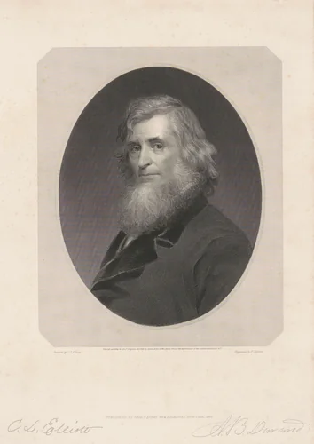 Asher B. Durand by Frederick Halpin, print, 1865