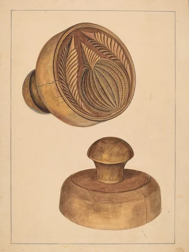 Butter Mold by Michael Dadante, index of american design, 1936