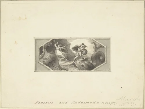 Perseus and Andromeda by Edward Francis Burney, drawing, 1790-1800
