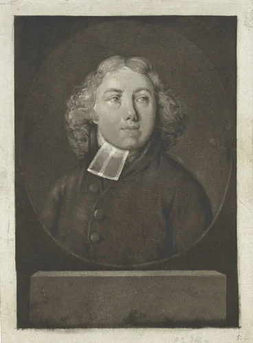 Portret van een predikant, mogelijk Jacobus Groeneveld by Charles Howard Hodges, print, 1788-1837