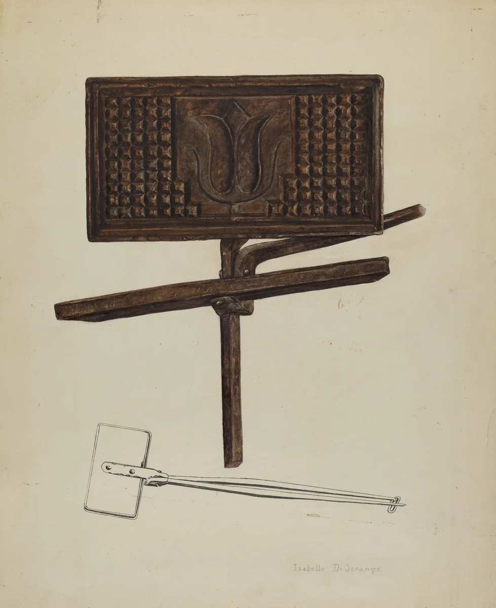 Waffle Iron by Isabelle De Strange, index of american design, 1939