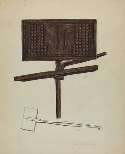 Waffle Iron by Isabelle De Strange, index of american design, 1939