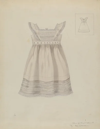 Child's Dress by Mary E. Humes, index of american design, 1937