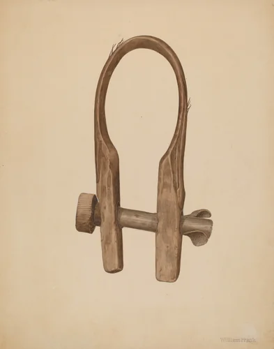 Wooden Cleavis by William Frank, index of american design, 1935-1942
