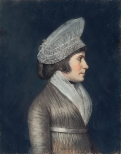 Mrs. John Bard by Sharples Family, drawing, 1796-1801