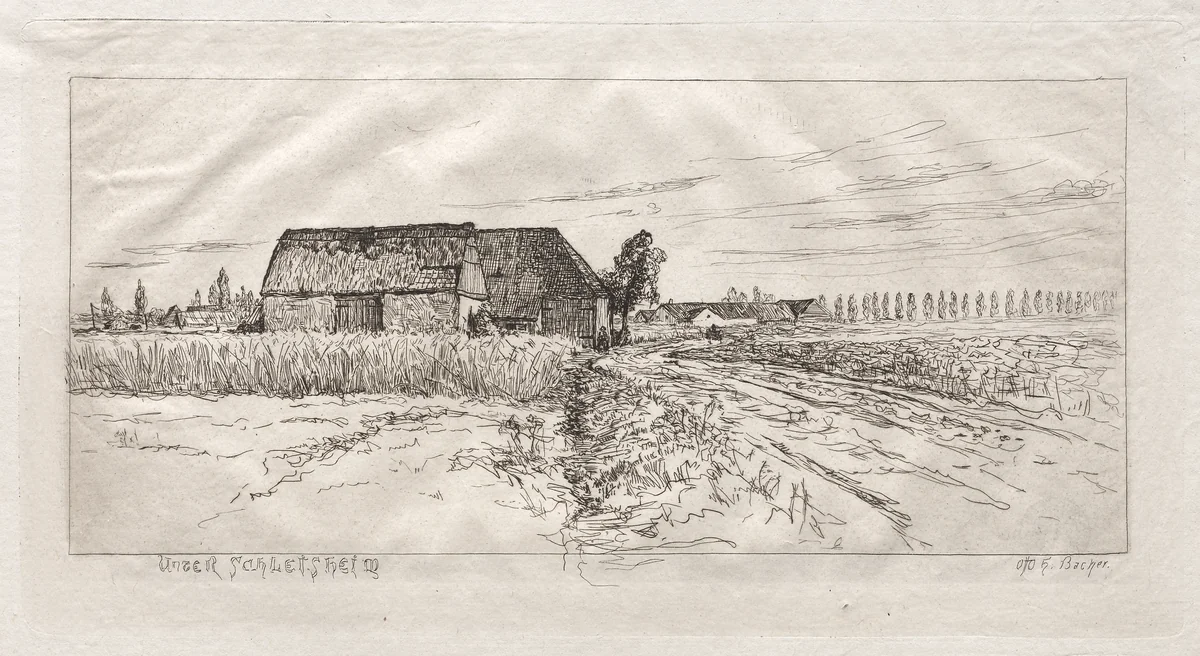 Unter Schleissheim by Otto H. Bacher, print, 1879