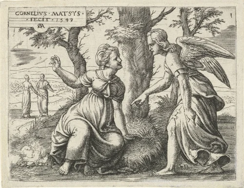 Voorspelling van Simsons geboorte by Unknown, print, 1549