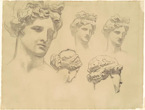 Studies for "Apollo and the Muses" by John Singer Sargent, drawing, 1916-1921