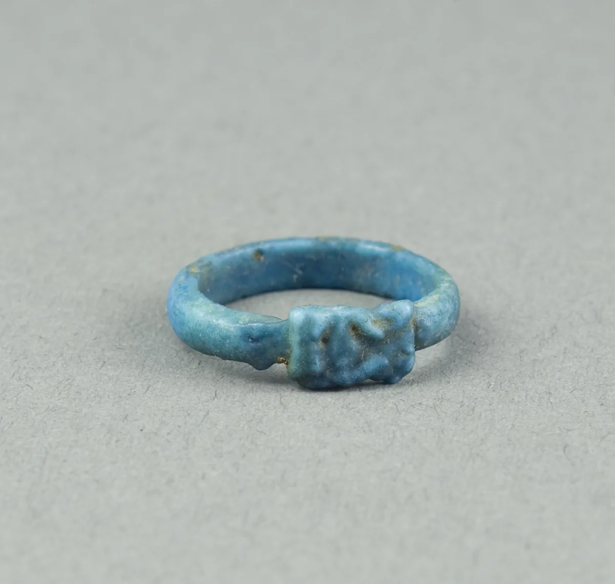 Ring: Head of Hathor by Egyptian, metalwork, -1390