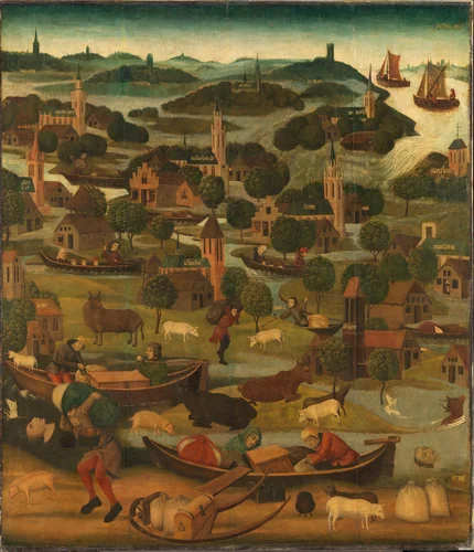 The Saint Elizabeth’s Day Flood by Unknown, painting, 1490-1495