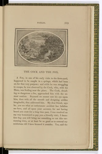 Headpiece (page 359) from The Fables of Aesop by Thomas Bewick, illustrated book, 1818