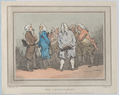 The Consultation by Thomas Rowlandson, print, 1785