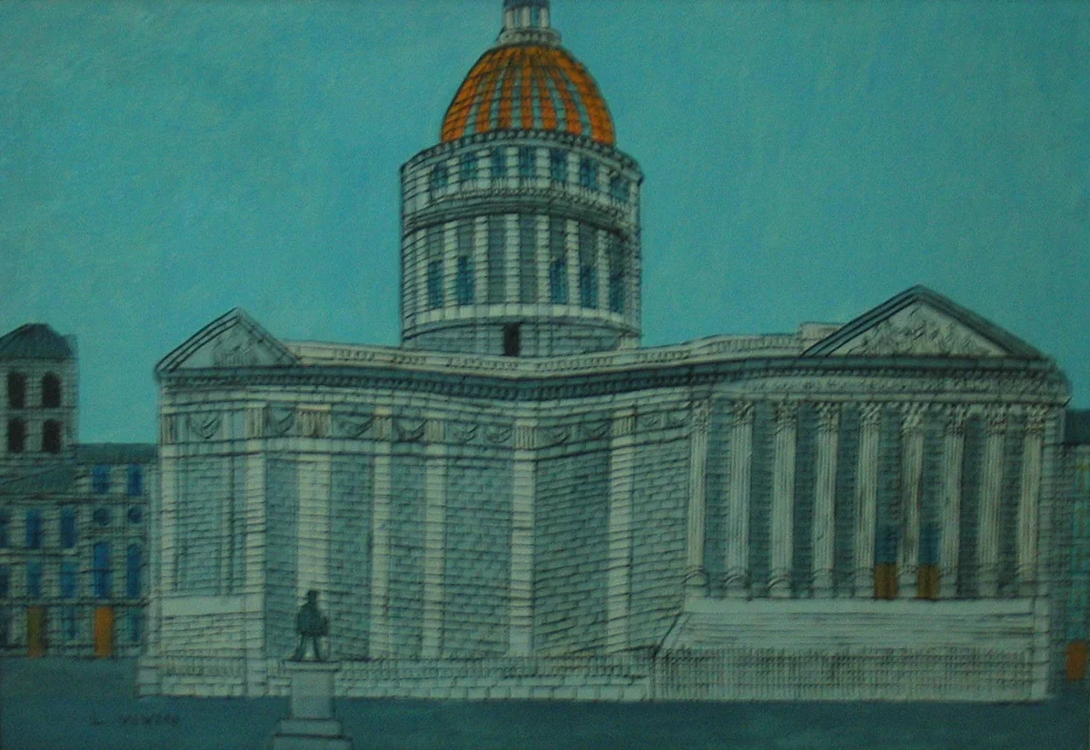 The Pantheon by Louis Vivin, painting, 1933