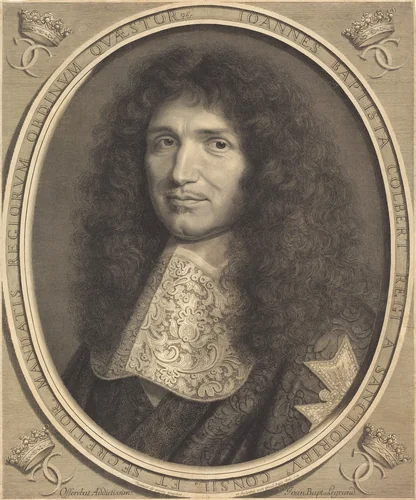 Jean-Baptiste Colbert by Robert Nanteuil, print, 1676
