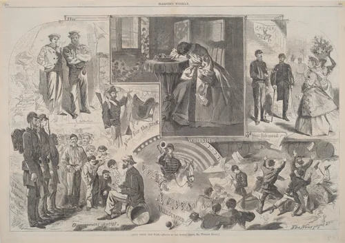 News from the War by Winslow Homer, print, 1862