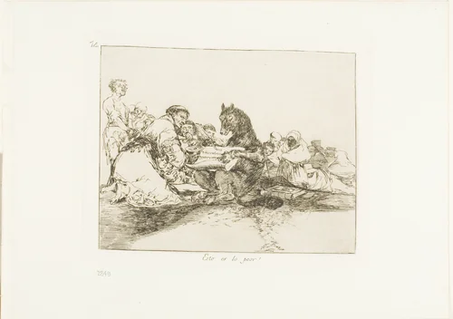 That is the worst of it!, plate 74 from The Disasters of War by Francisco José de Goya, print, 1815-1820