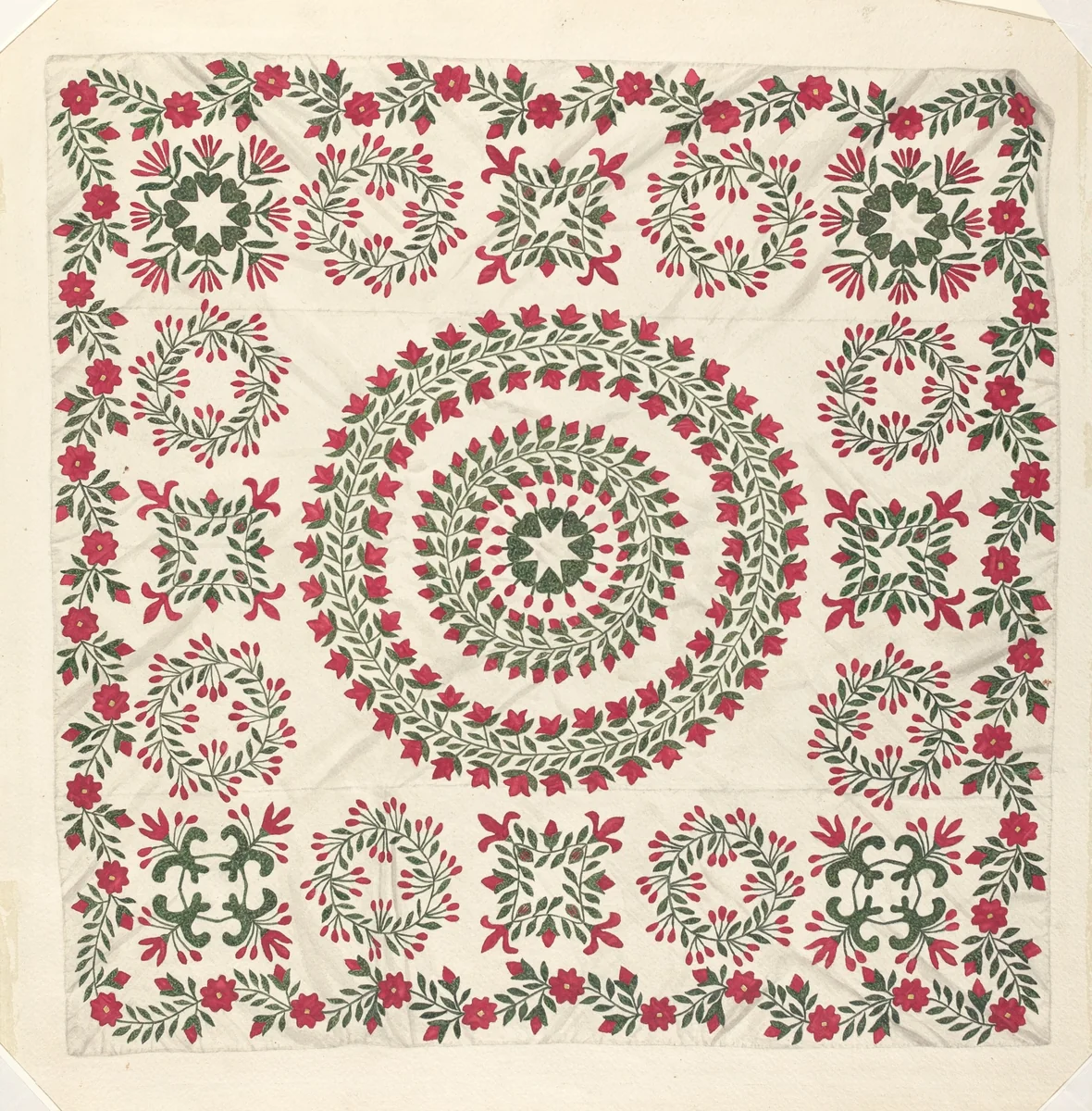 Bedspread by Margaret Concha, index of american design, 1938