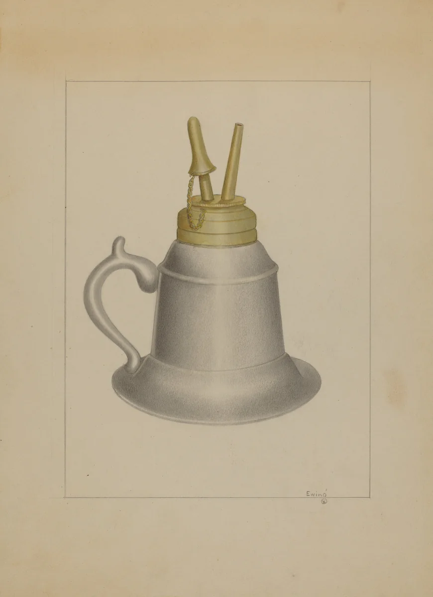 Lamp by Burton Ewing, index of american design, 1936