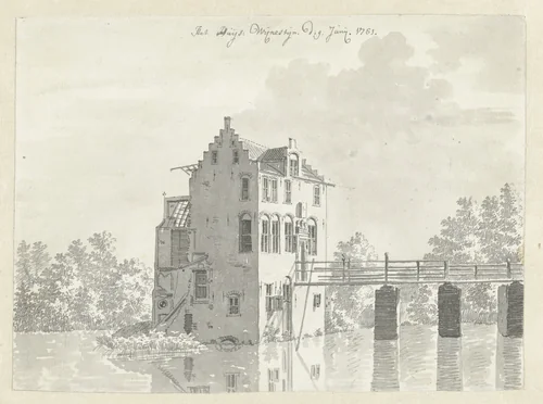 Huis Wijnestein bij Jutphaas by Jan de Beijer, drawing, 1751