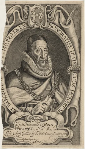 Sir Henry Hobart by Simon van de Passe, print, 1641