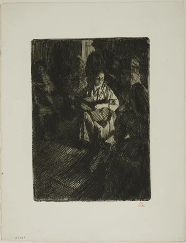 Musique en Famille by Anders Zorn, print, 1905