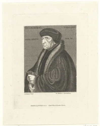 Portret van John Chamber by anonymous, print, 1800-1899