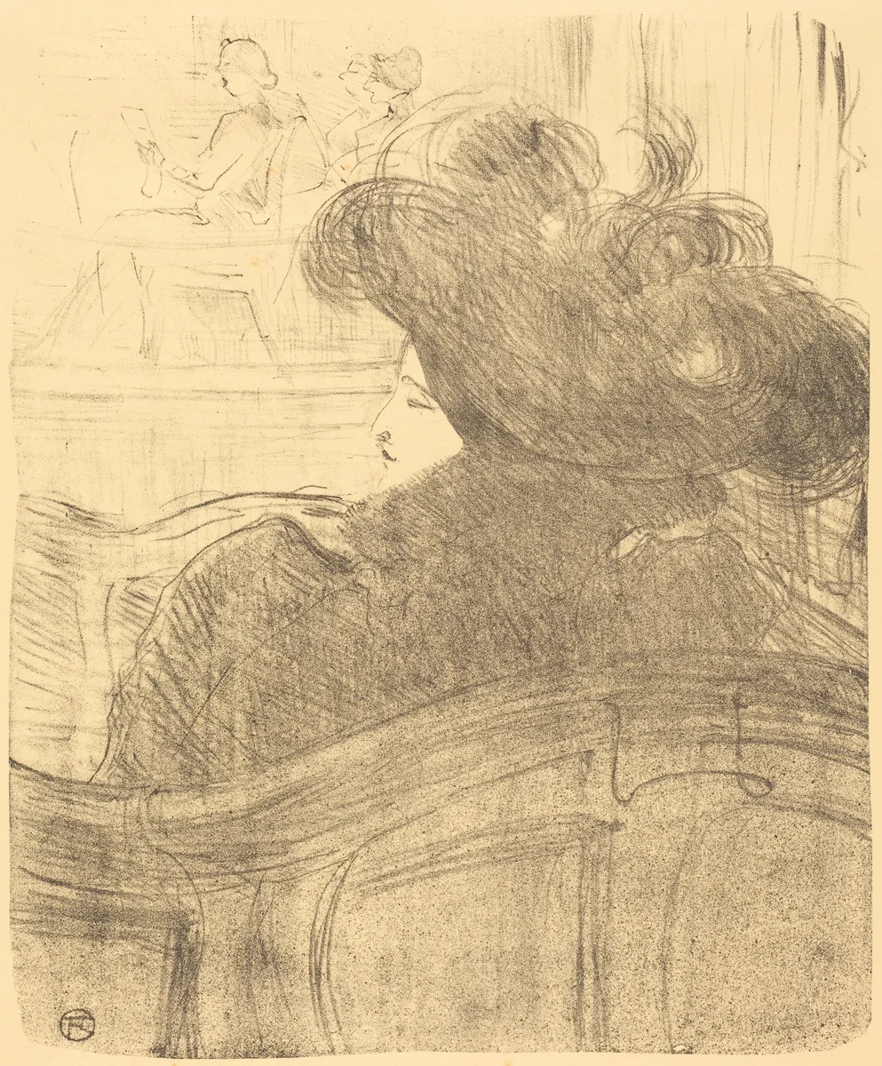 Cléo de Mérode by Henri de Toulouse-Lautrec, print, 1896